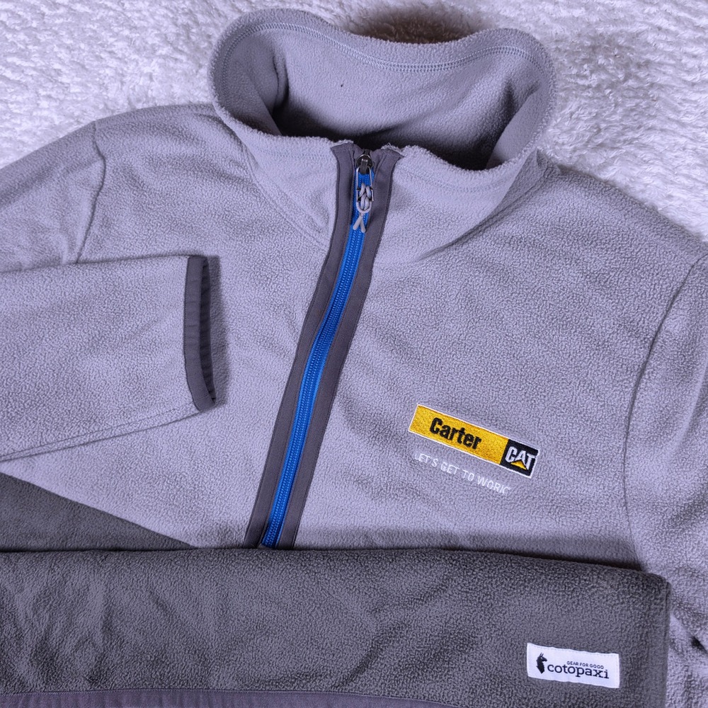Cotopaxi Teca Fleece CAT Mens L Gray 1/4 Zip L/S Colorblock Pullover F25471W1692